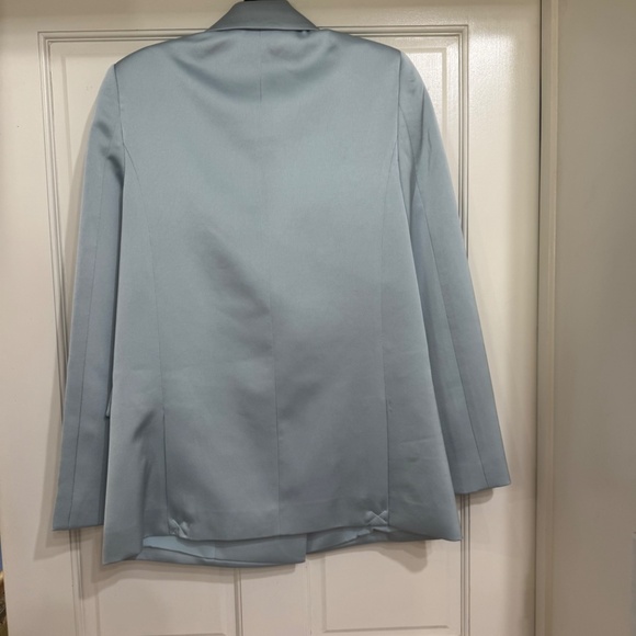 NEW with tags If Only Studio Blue satin-like Jacket/Blazer sz 6 - Picture 2 of 6
